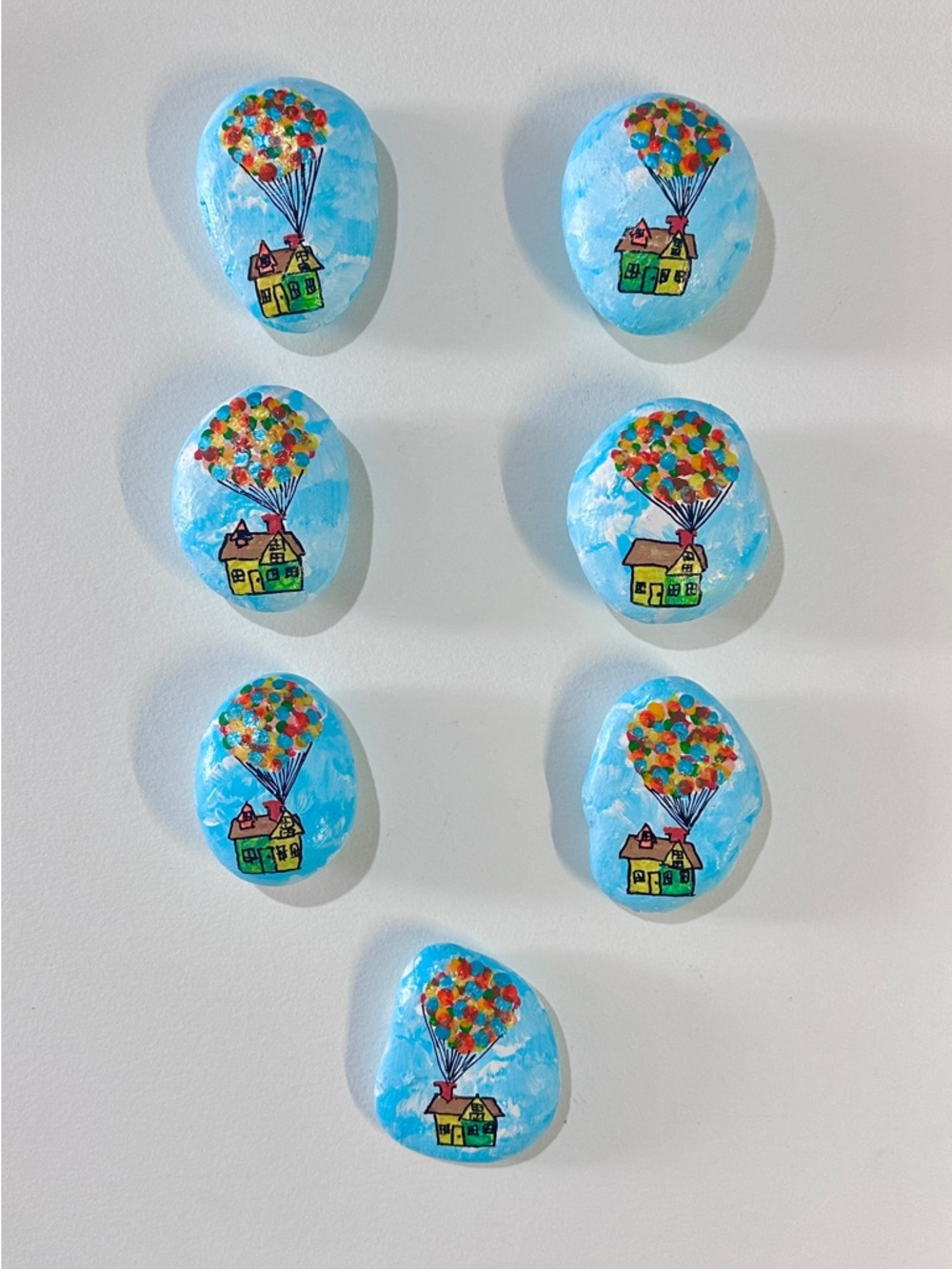 Disney’s Up House Painted Rocks set of 7